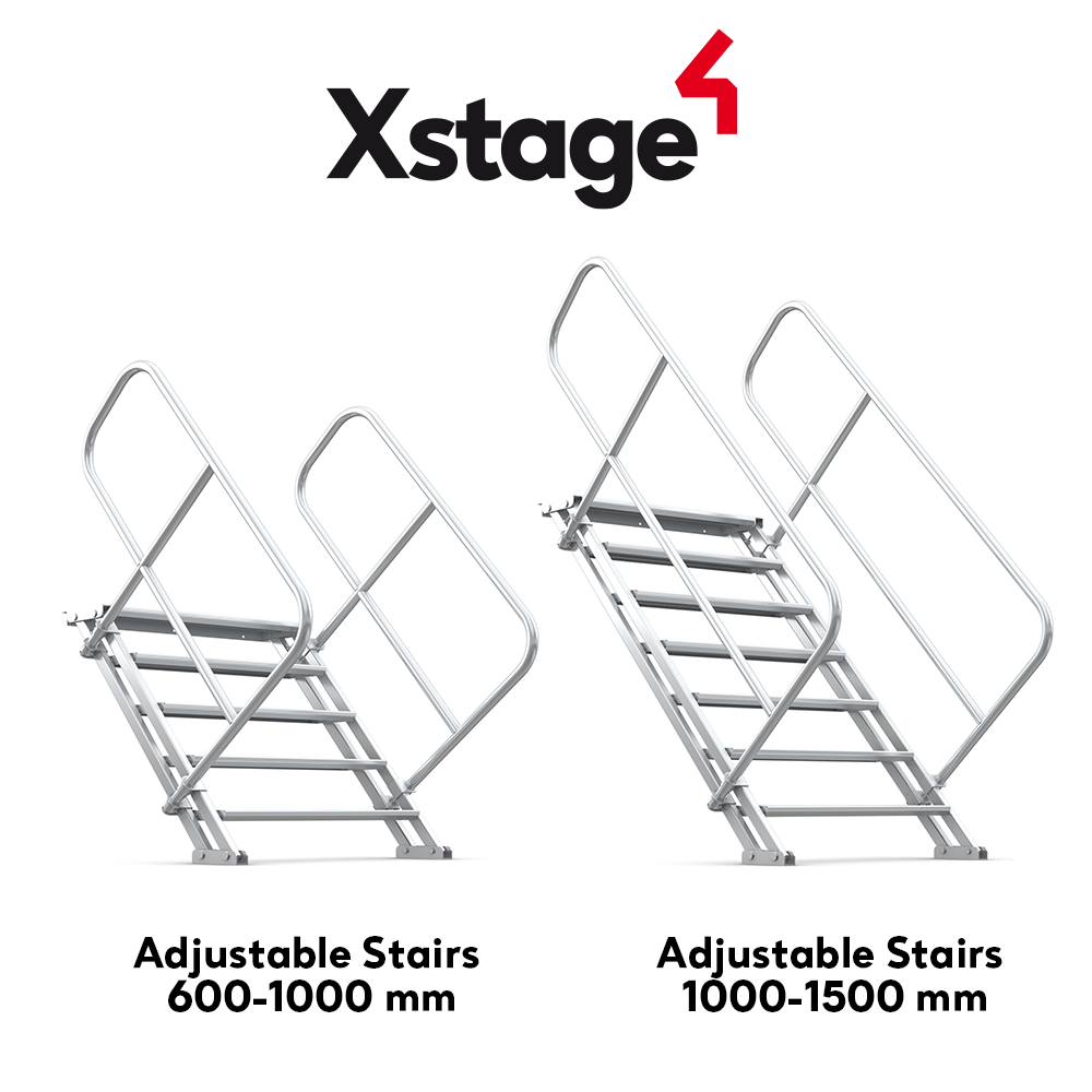 Xstage Adjustable  Stairs – Up On Stage!